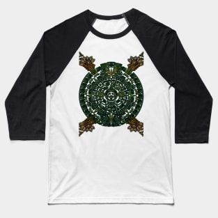 Quetzalcoatl calendario Azteca Baseball T-Shirt